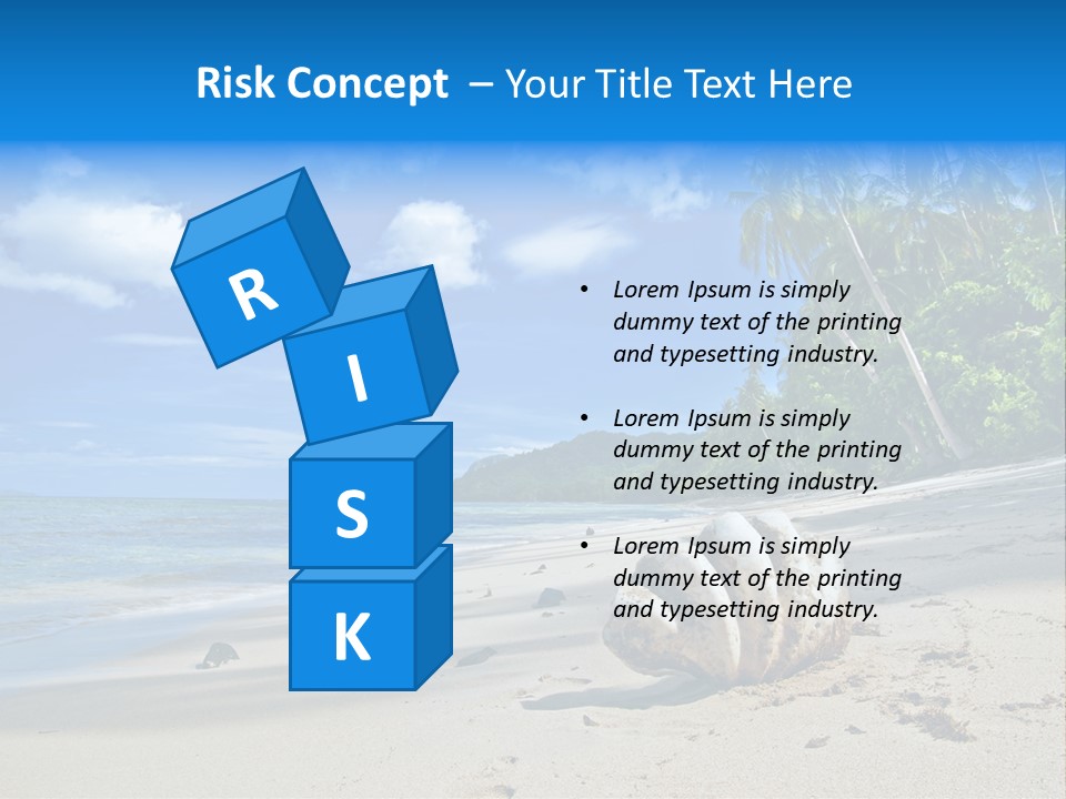 Tree Getaway Lagoon PowerPoint Template