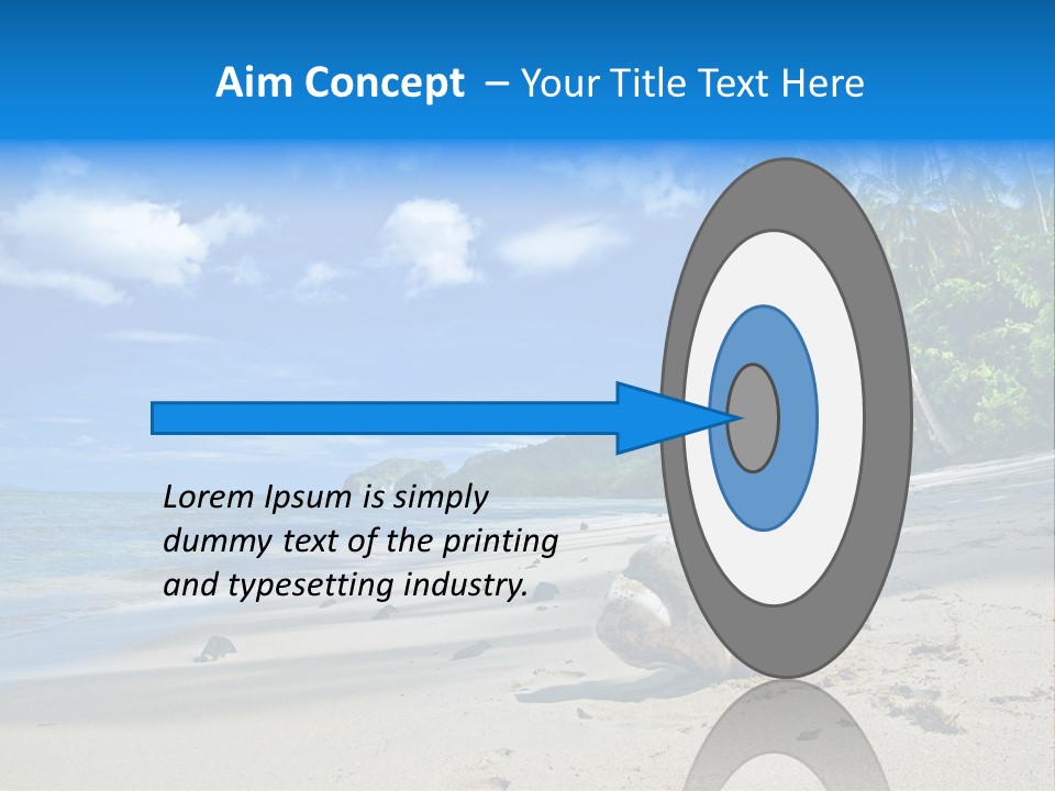 Tree Getaway Lagoon PowerPoint Template