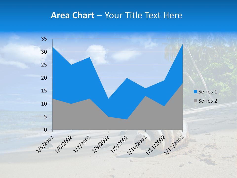 Tree Getaway Lagoon PowerPoint Template