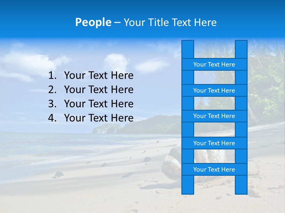 Tree Getaway Lagoon PowerPoint Template