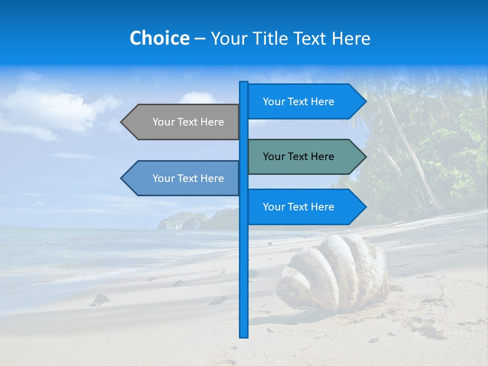 Tree Getaway Lagoon PowerPoint Template