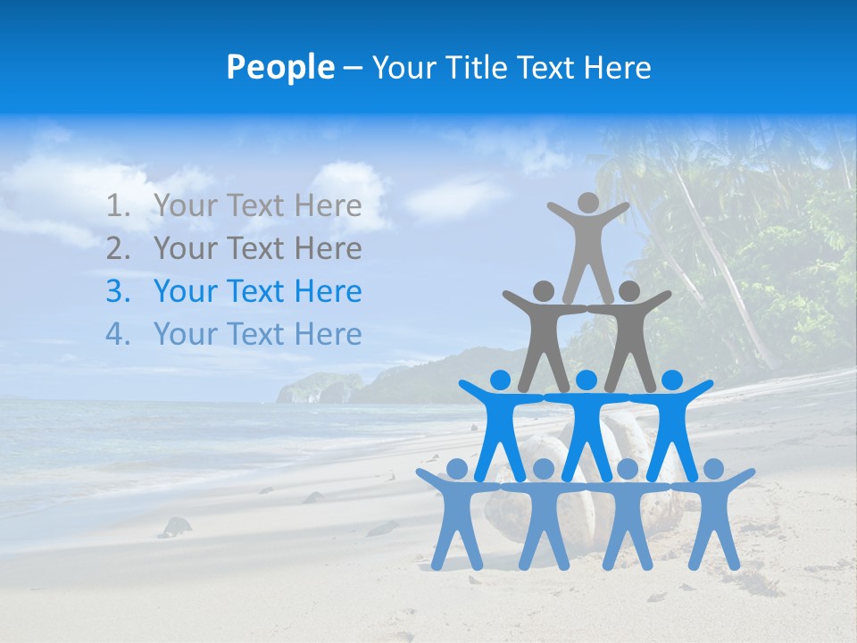 Tree Getaway Lagoon PowerPoint Template