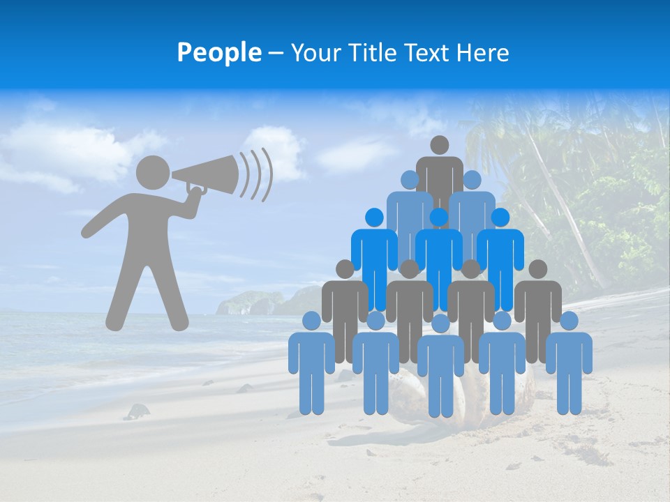 Tree Getaway Lagoon PowerPoint Template