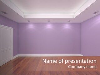 Decorating Wall Simple PowerPoint Template