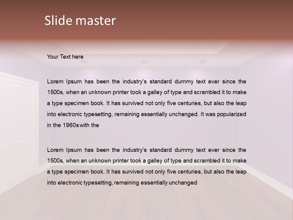 Decorating Wall Simple PowerPoint Template