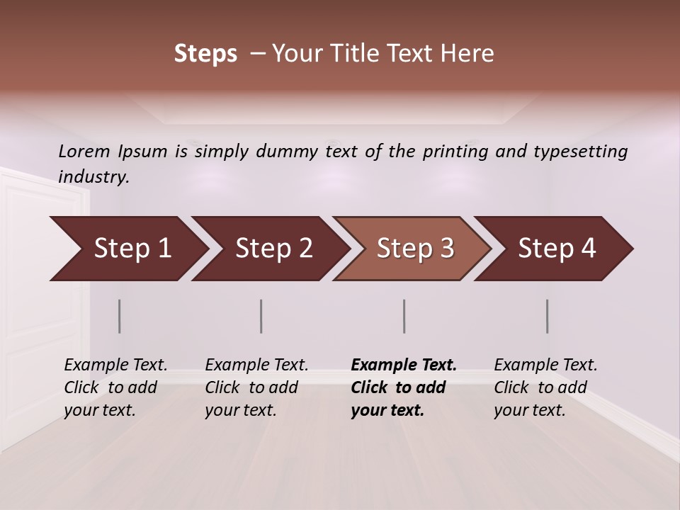 Decorating Wall Simple PowerPoint Template
