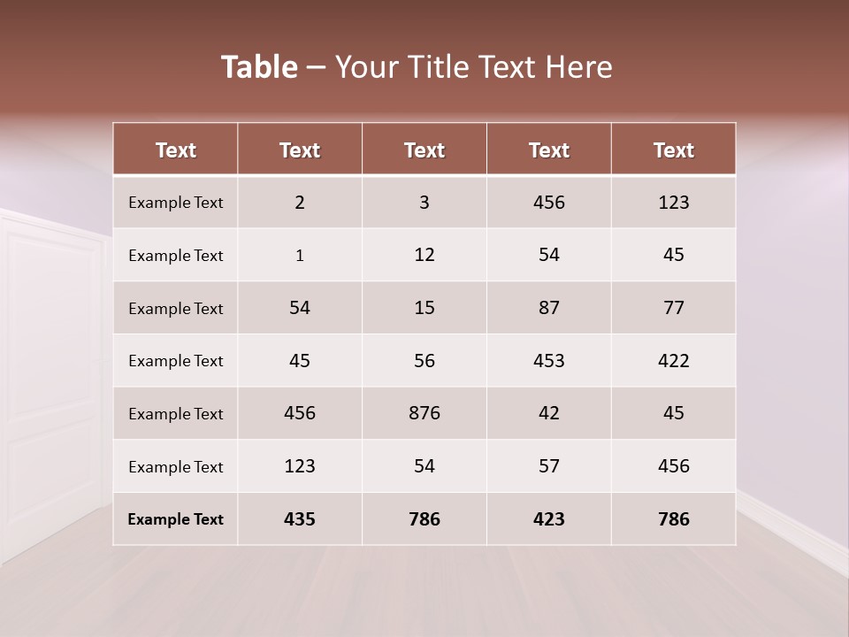 Decorating Wall Simple PowerPoint Template
