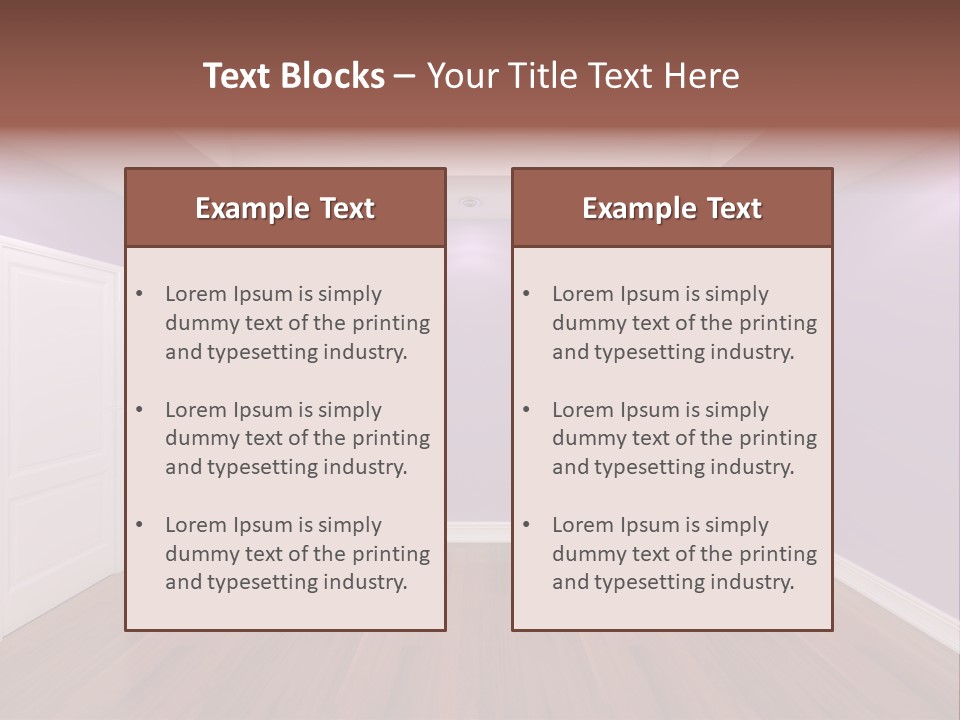 Decorating Wall Simple PowerPoint Template