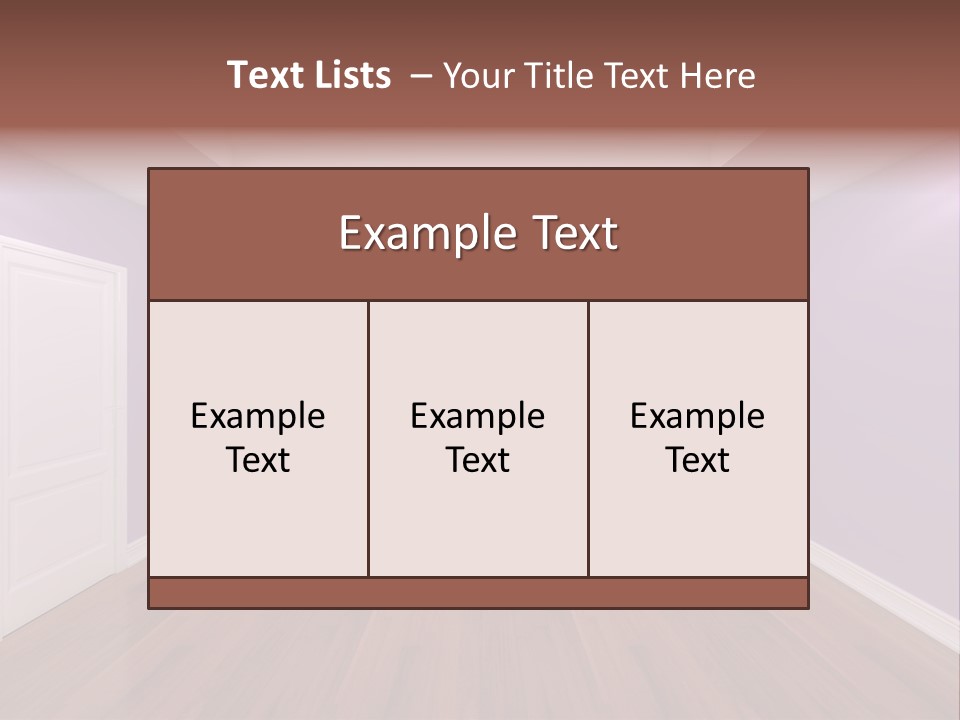 Decorating Wall Simple PowerPoint Template