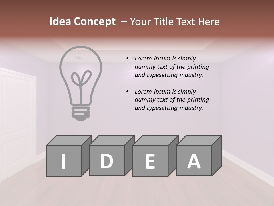 Decorating Wall Simple PowerPoint Template
