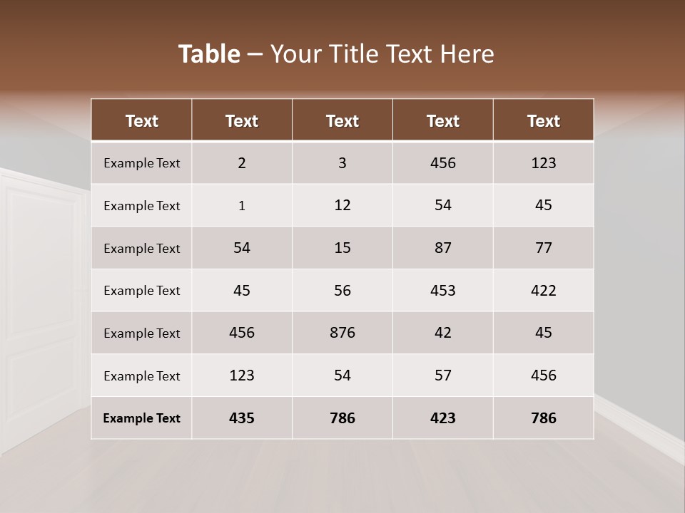 Room Clean Meeting PowerPoint Template