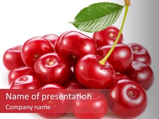 Freshness Color Berry PowerPoint Template