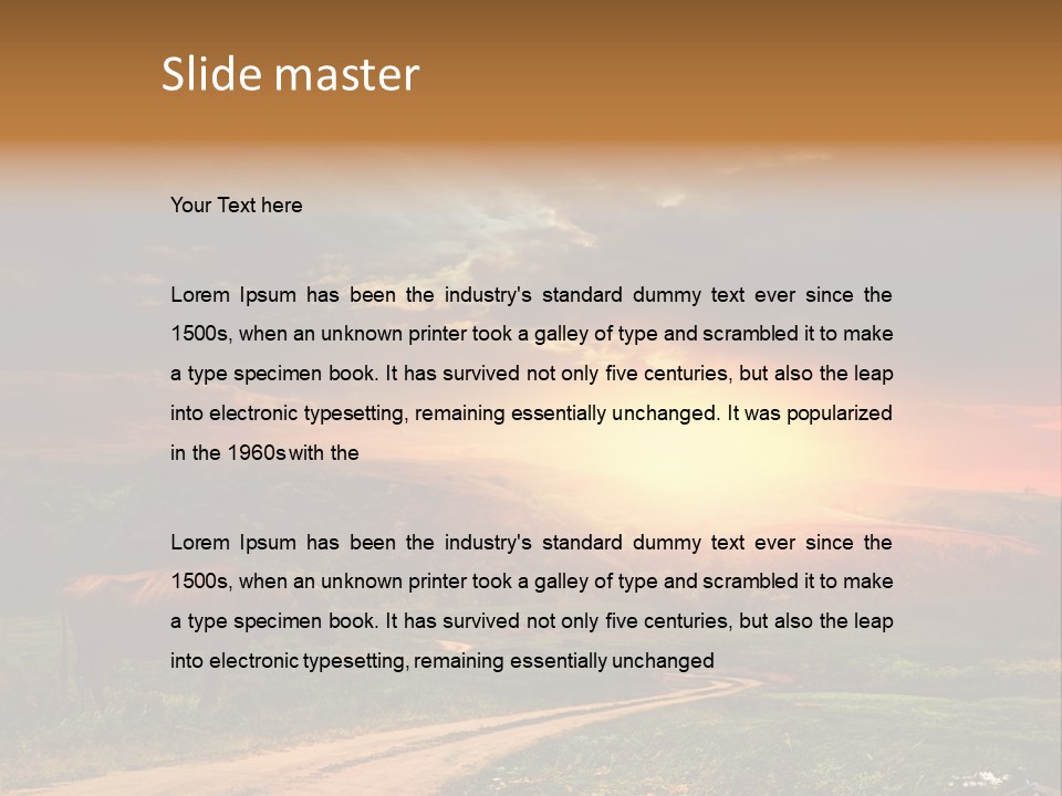 Farmland Rust Summer PowerPoint Template