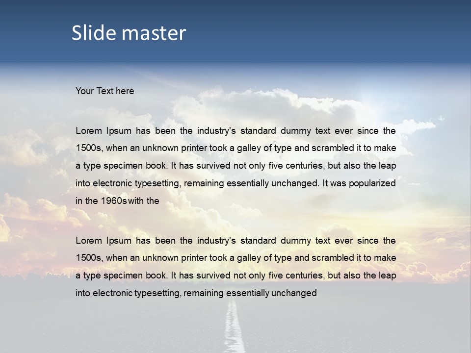 Freeway Side Travel PowerPoint Template