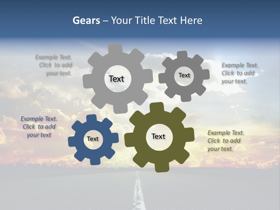 Freeway Side Travel PowerPoint Template