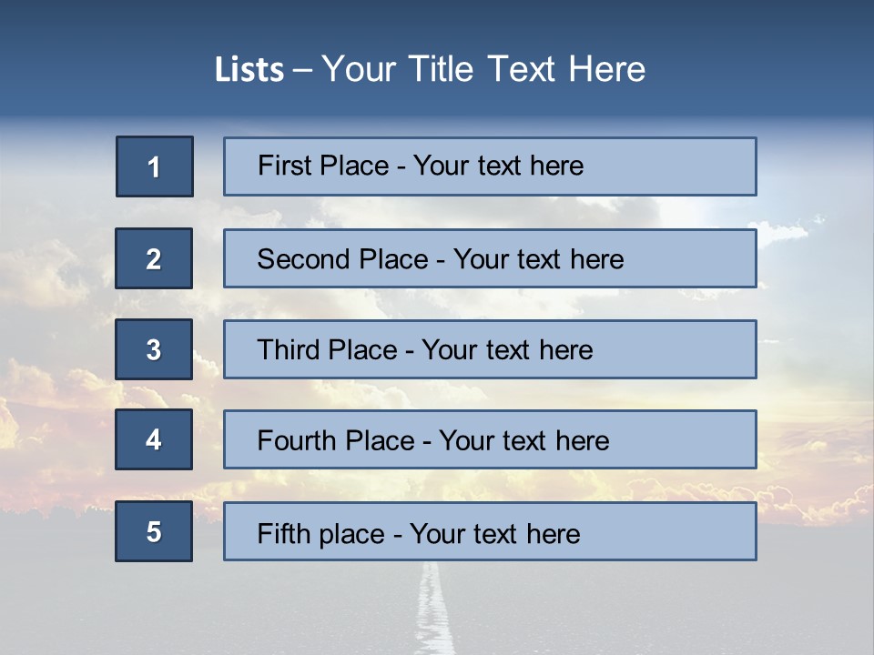Freeway Side Travel PowerPoint Template