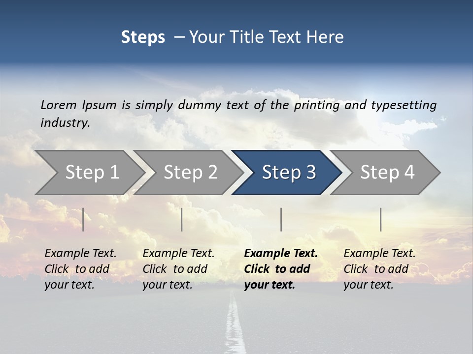 Freeway Side Travel PowerPoint Template