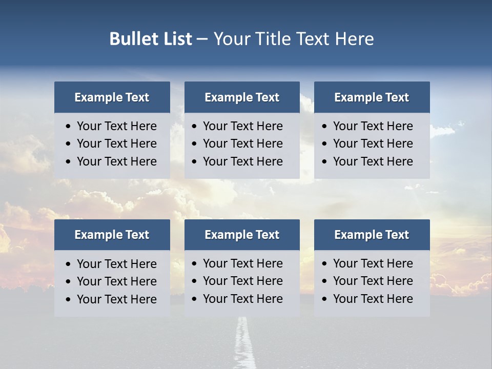 Freeway Side Travel PowerPoint Template