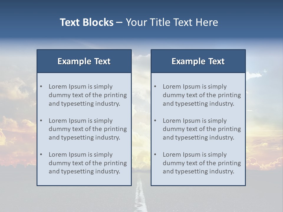 Freeway Side Travel PowerPoint Template