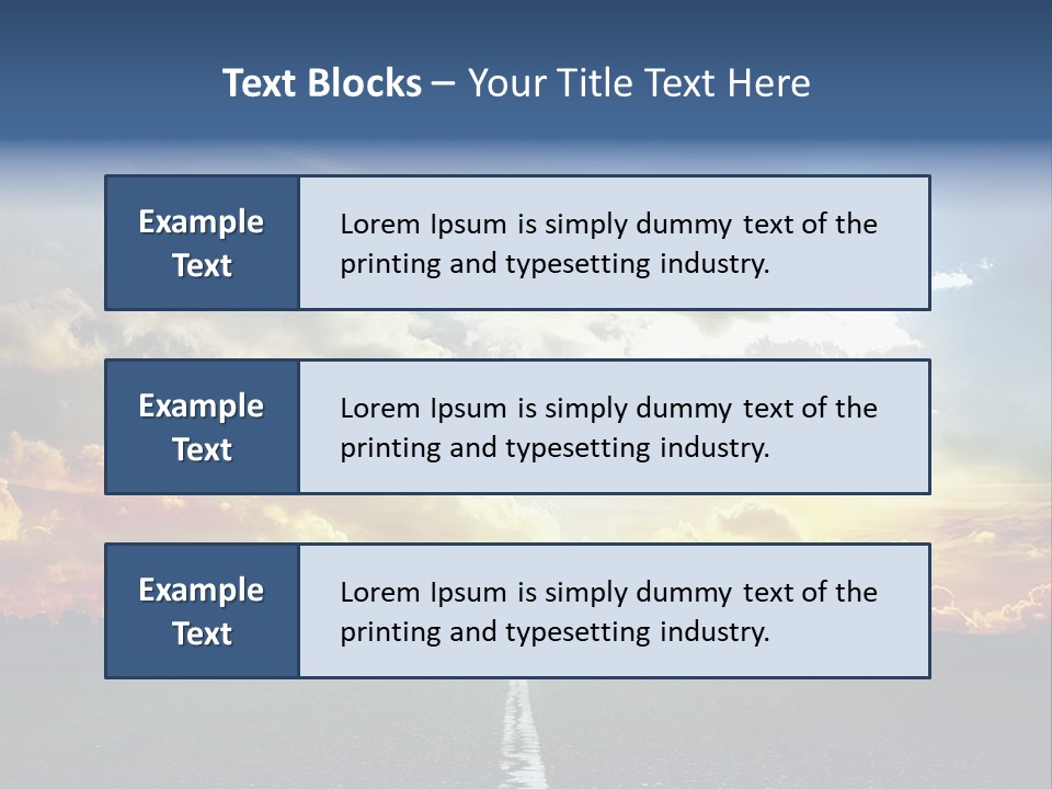 Freeway Side Travel PowerPoint Template