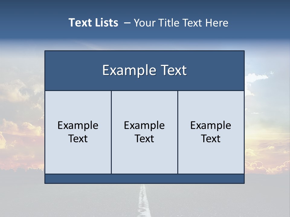 Freeway Side Travel PowerPoint Template