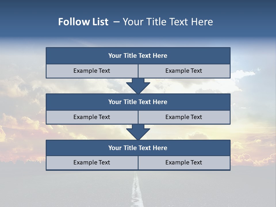 Freeway Side Travel PowerPoint Template