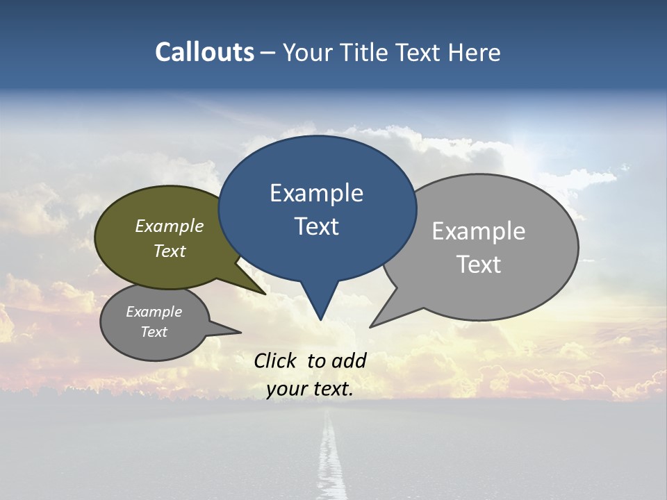 Freeway Side Travel PowerPoint Template