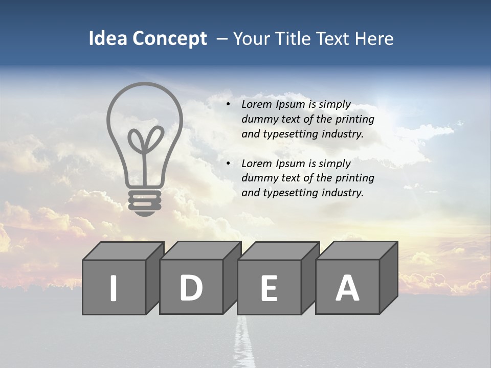 Freeway Side Travel PowerPoint Template