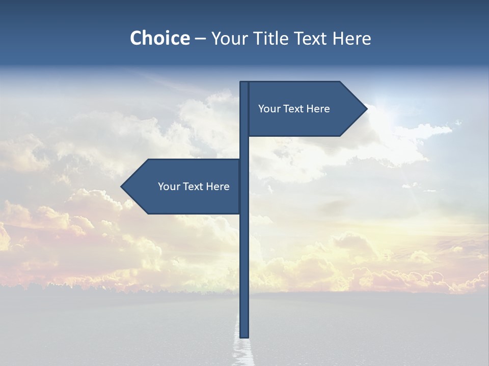 Freeway Side Travel PowerPoint Template