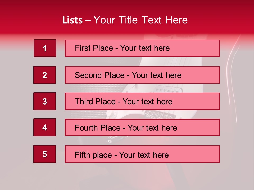 Bar Music Loud PowerPoint Template