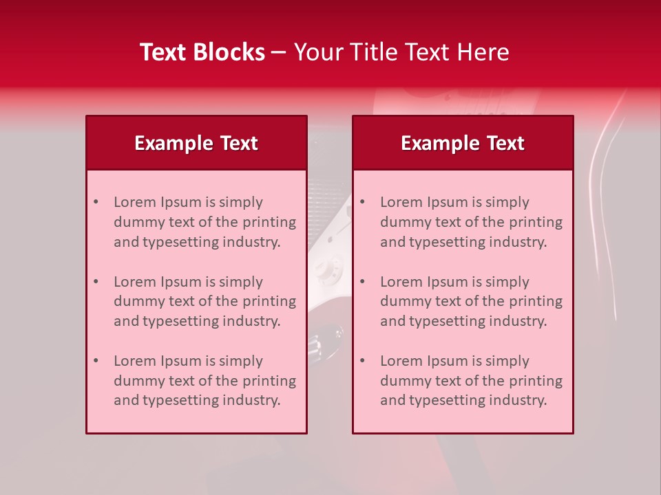 Bar Music Loud PowerPoint Template