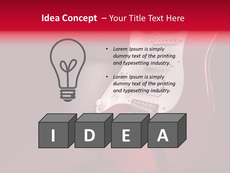 Bar Music Loud PowerPoint Template