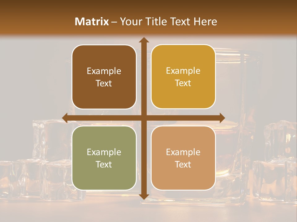 Whisky Cocktail Orange PowerPoint Template