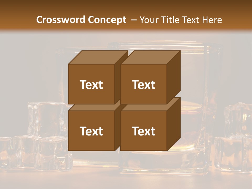Whisky Cocktail Orange PowerPoint Template