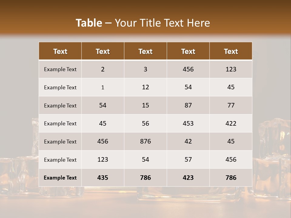 Whisky Cocktail Orange PowerPoint Template