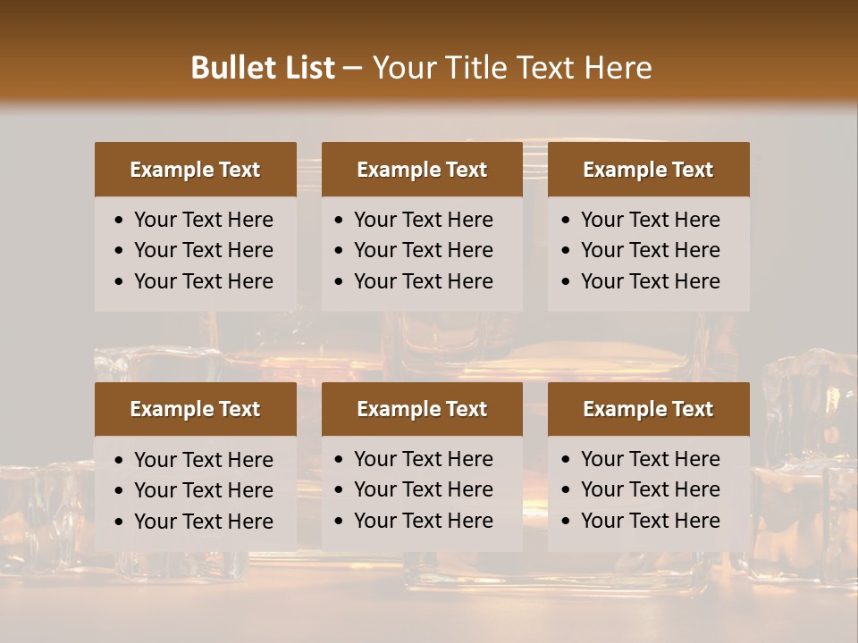 Whisky Cocktail Orange PowerPoint Template