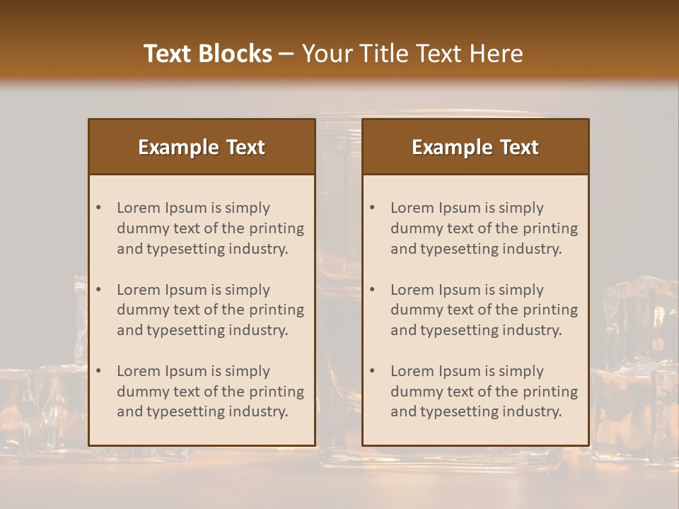 Whisky Cocktail Orange PowerPoint Template