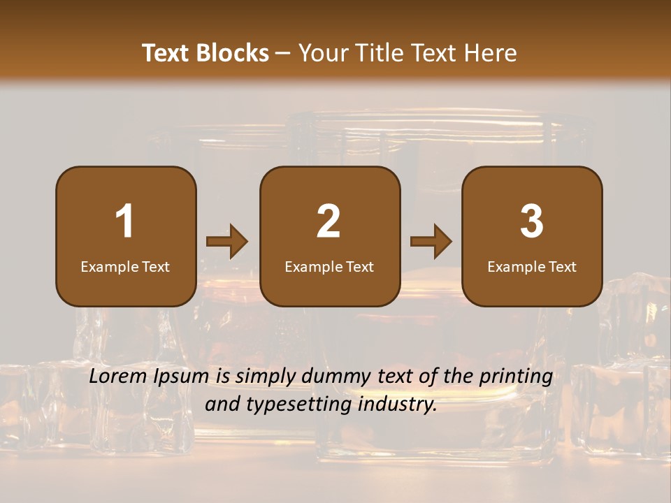 Whisky Cocktail Orange PowerPoint Template