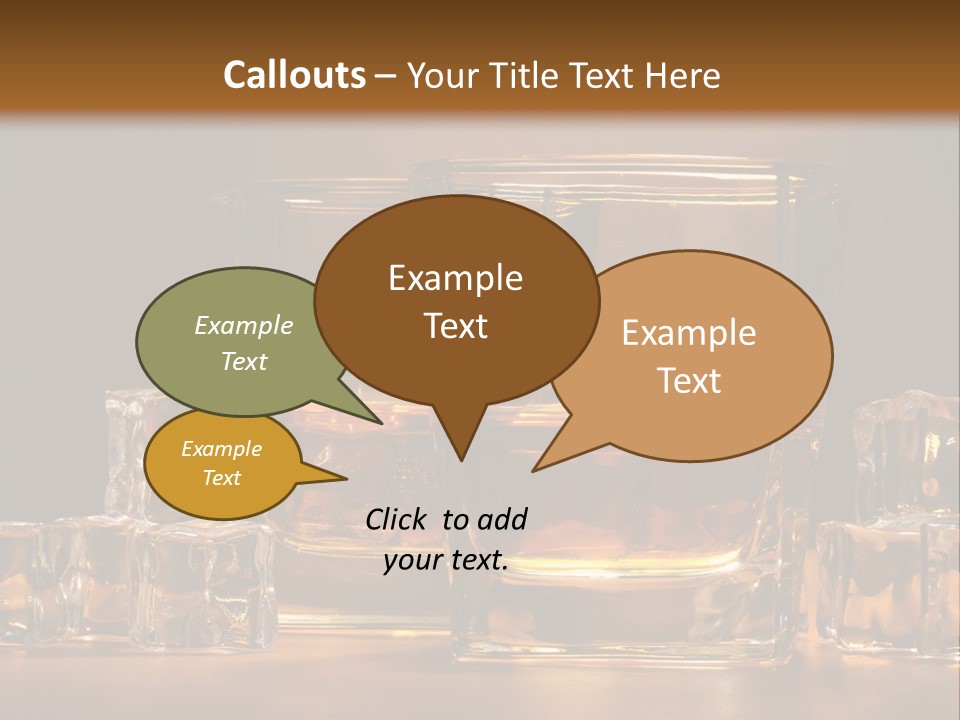 Whisky Cocktail Orange PowerPoint Template