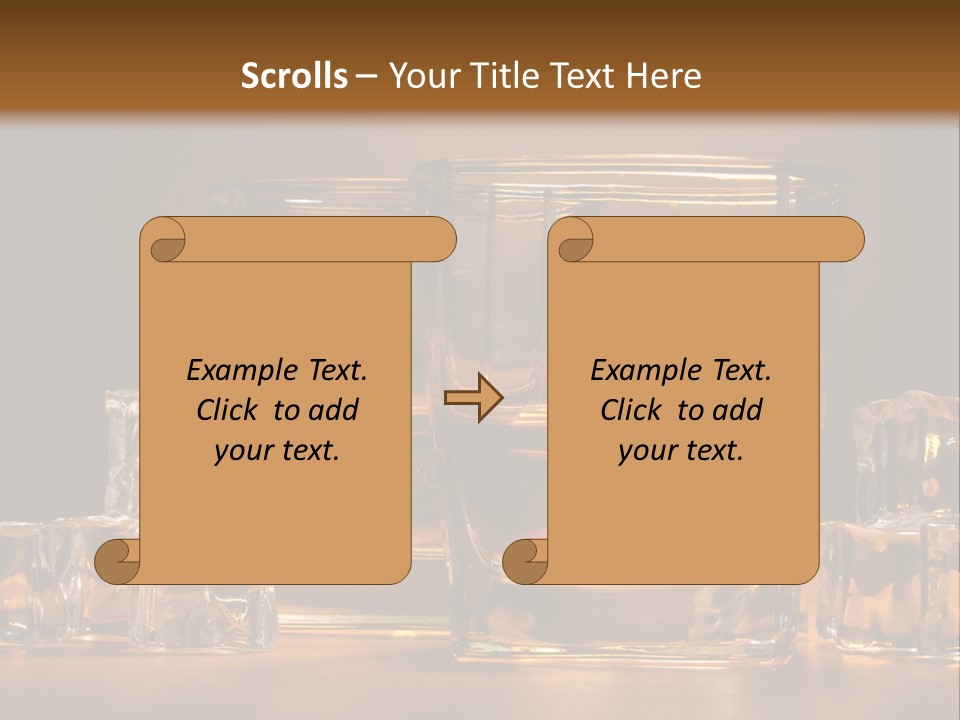 Whisky Cocktail Orange PowerPoint Template