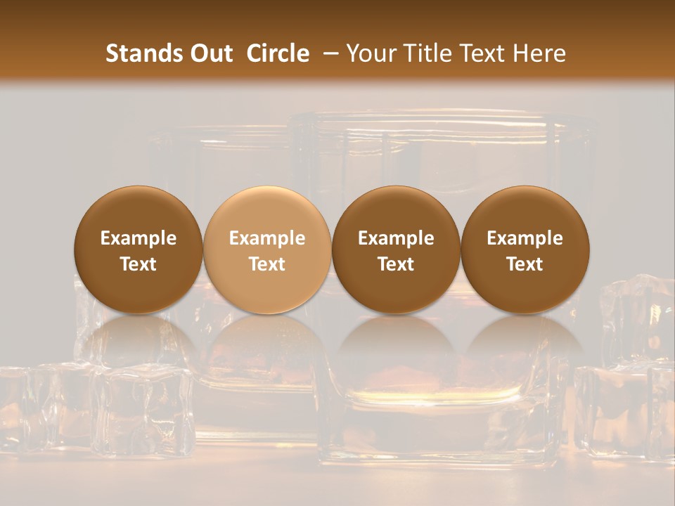Whisky Cocktail Orange PowerPoint Template