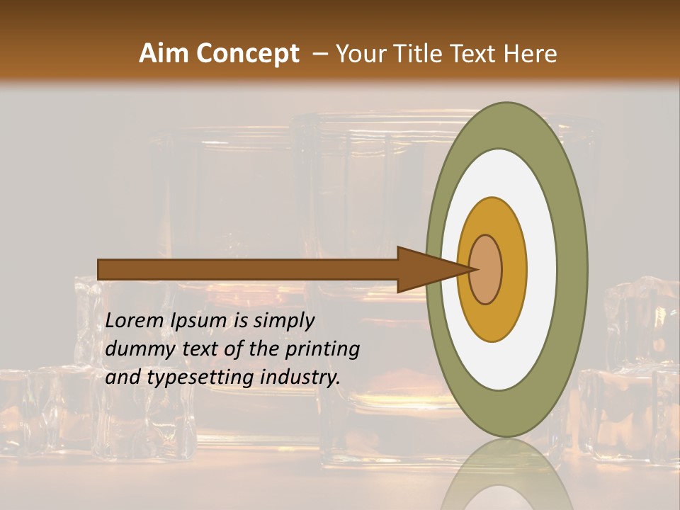 Whisky Cocktail Orange PowerPoint Template