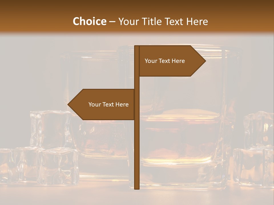 Whisky Cocktail Orange PowerPoint Template
