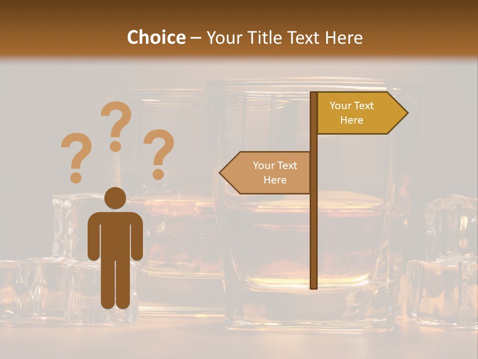 Whisky Cocktail Orange PowerPoint Template