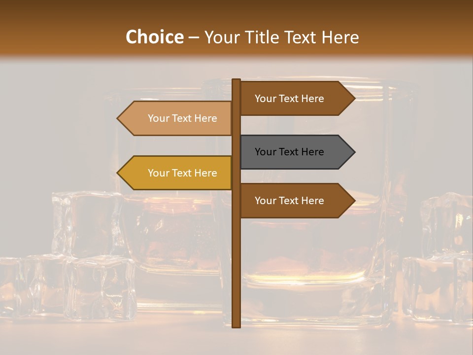Whisky Cocktail Orange PowerPoint Template