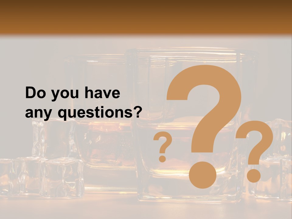 Whisky Cocktail Orange PowerPoint Template