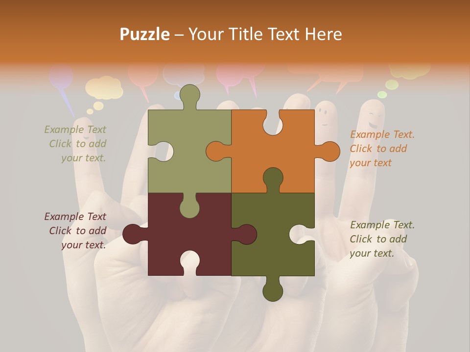 Success Idea Happiness PowerPoint Template