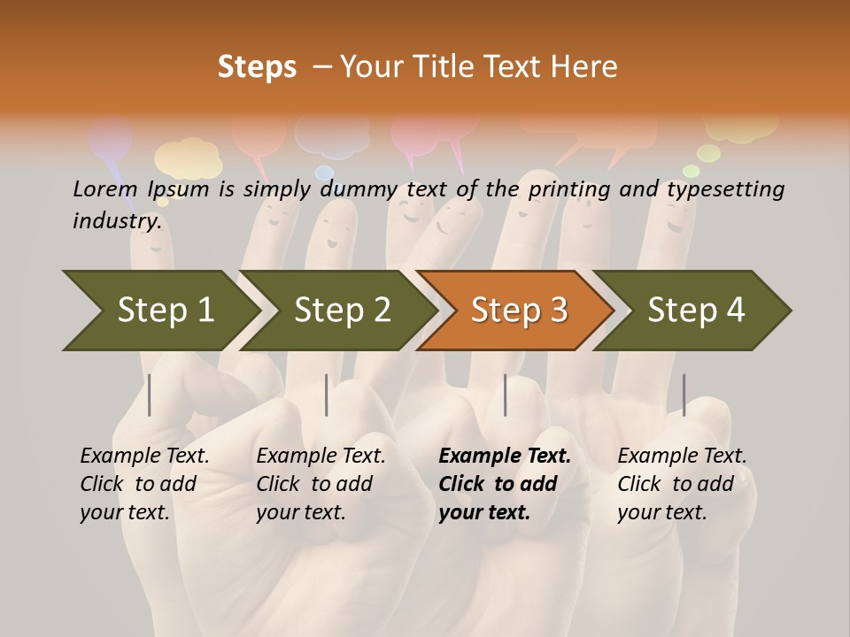 Success Idea Happiness PowerPoint Template