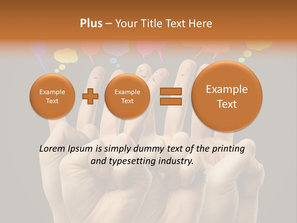 Success Idea Happiness PowerPoint Template