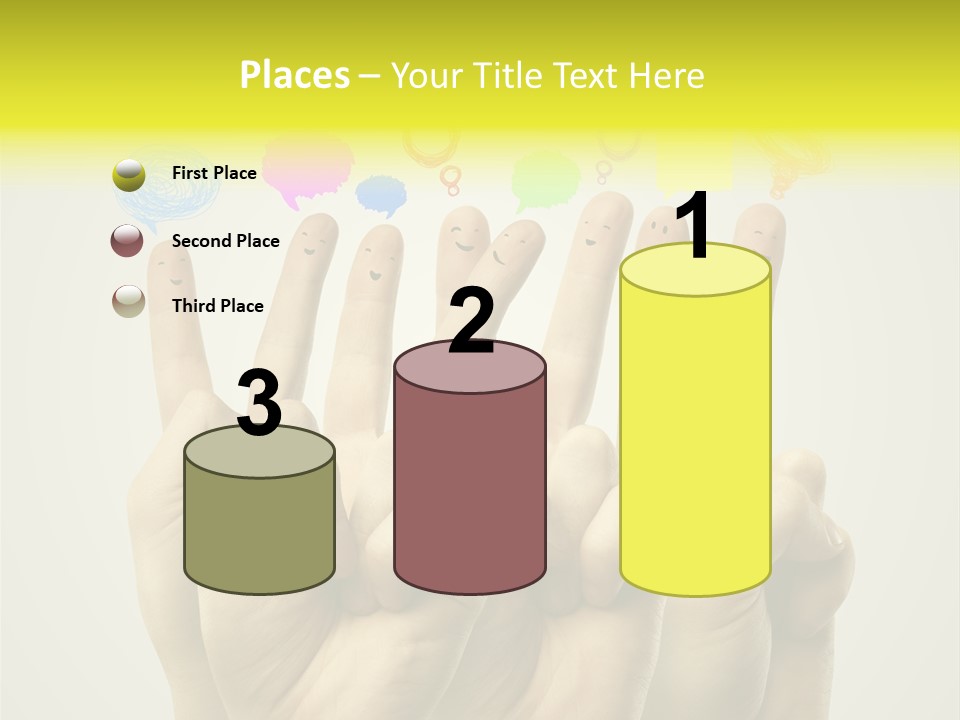 Chat Communication Hand PowerPoint Template